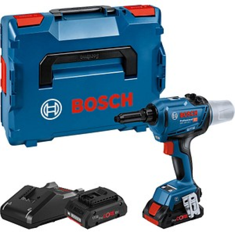 AKTION: BOSCH Professional GRG 18V-16 C Akku-Nietpistole-Set 18,0 V, mit 2 Akkus mit Prämie nach Registrierung – Bild 1 von 7