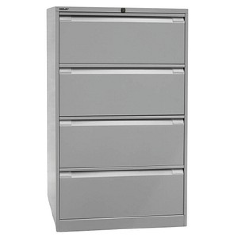 BISLEY Hängeregistraturschrank lichtgrau 4 Schubladen 80,0 x 62,2 x 132,1 cm, 1 St. – Bild 1 von 5