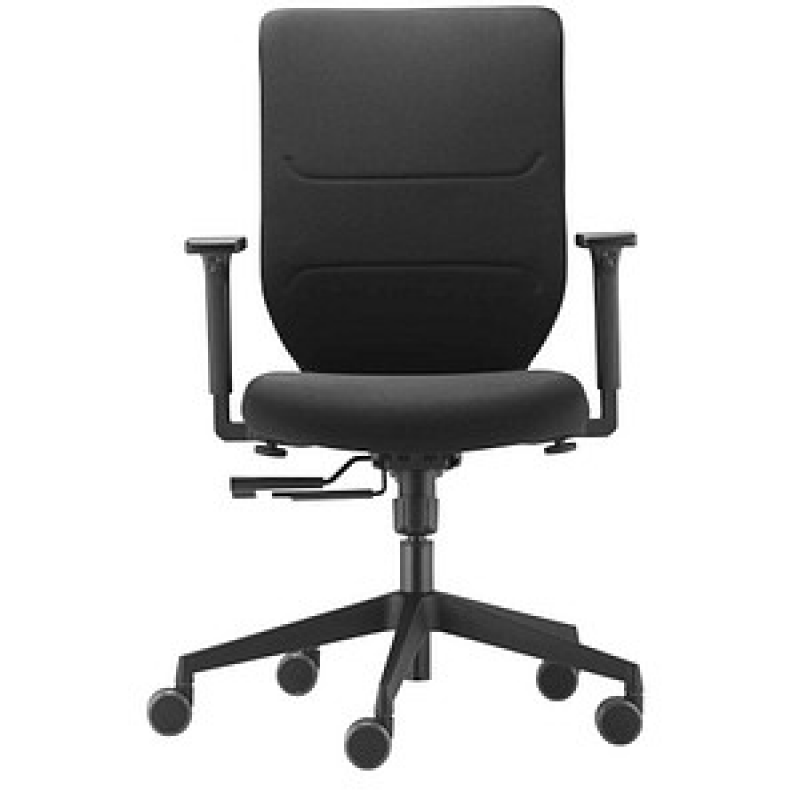 Trendoffice by Dauphin Bürostuhl to-sync work comfort, 9247SY1FVKGS Stoff schwarz, Gestell schwarz – Bild 1 von 5