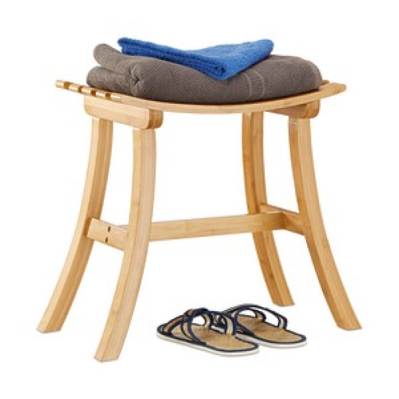 relaxdays Badhocker 10022339_0 braun, 1 St. – Bild 1 von 6