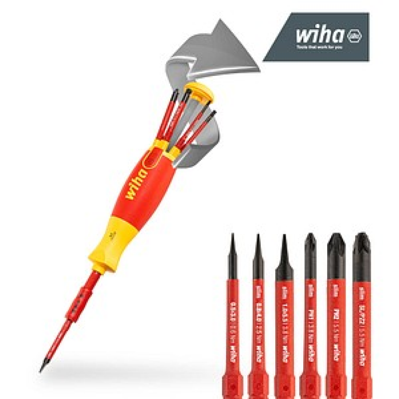 Wiha Schraubendreher-Set LiftUp elecric SL/PH/PZ/Plus/Minus 38613 7-tlg. – Bild 1 von 8