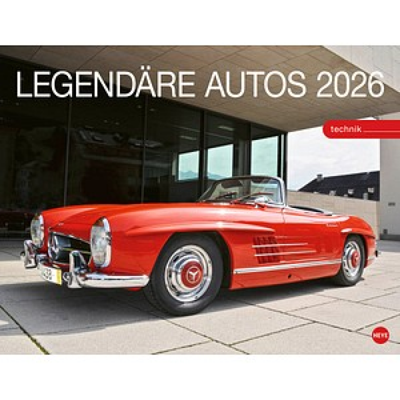 Heye Monats-Wandkalender LEGENDÄRE AUTOS 2026, 1 St. – Bild 1 von 11