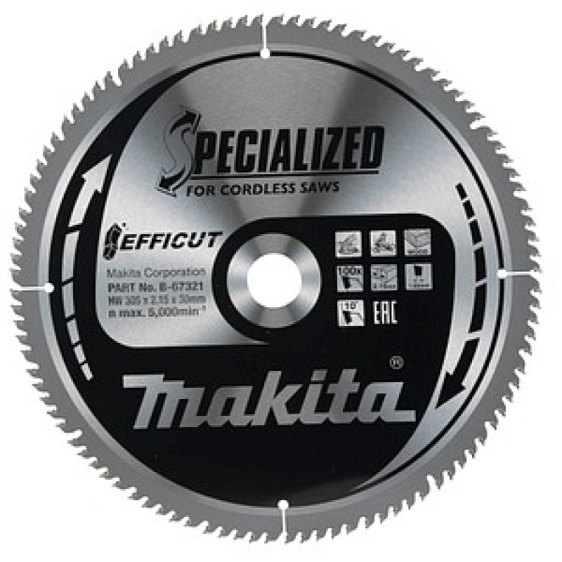 makita B-67321 Kreissägeblatt 305,0 mm, 100 Zähne, 1 St. – Bild 1 von 5