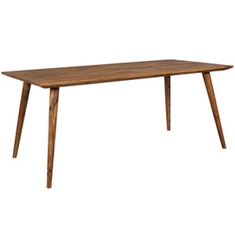 WOHNLING Esstisch sheesham rechteckig, 4-Fuß-Gestell sheesham, 180,0 x 80,0 x 76,0 cm – Bild 1 von 8