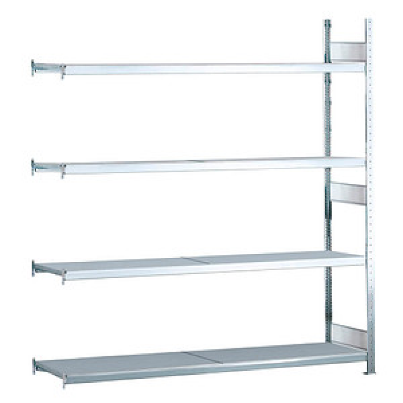 SCHULTE Anbau-Schwerlast-Weitspannregal WS 2000 15595 silber 200,0 x 60,0 x 250,0 cm – Bild 1 von 2