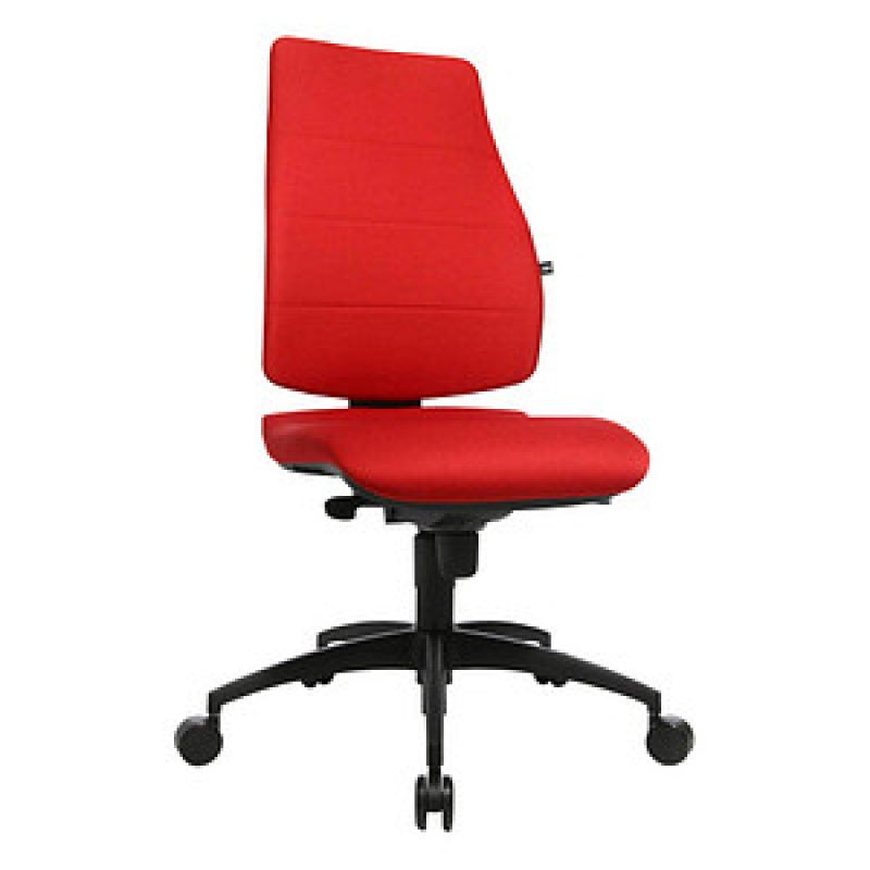 Topstar Bürostuhl Syncro Soft, SN300 T31 Stoff rot, Gestell schwarz – Bild 1 von 4