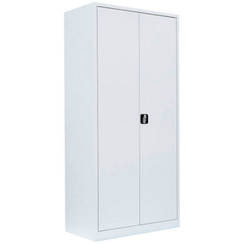LÜLLMANN Stahlschrank 530367 signalweiß 4 Fachböden 92,5 x 60,0 x 195,0 cm, aufgebaut, 1 St. – Bild 1 von 2