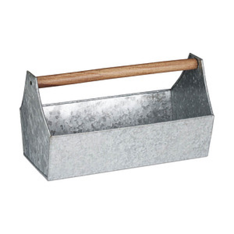 relaxdays Blumenkasten Metall silber rechteckig 36,0 x 20,0 cm, 1 St. – Bild 1 von 8