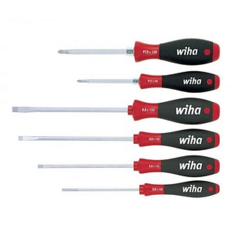 Wiha Schraubendreher-Set SoftFinish® SL/PZ 07153 6-tlg. – Bild 1 von 7