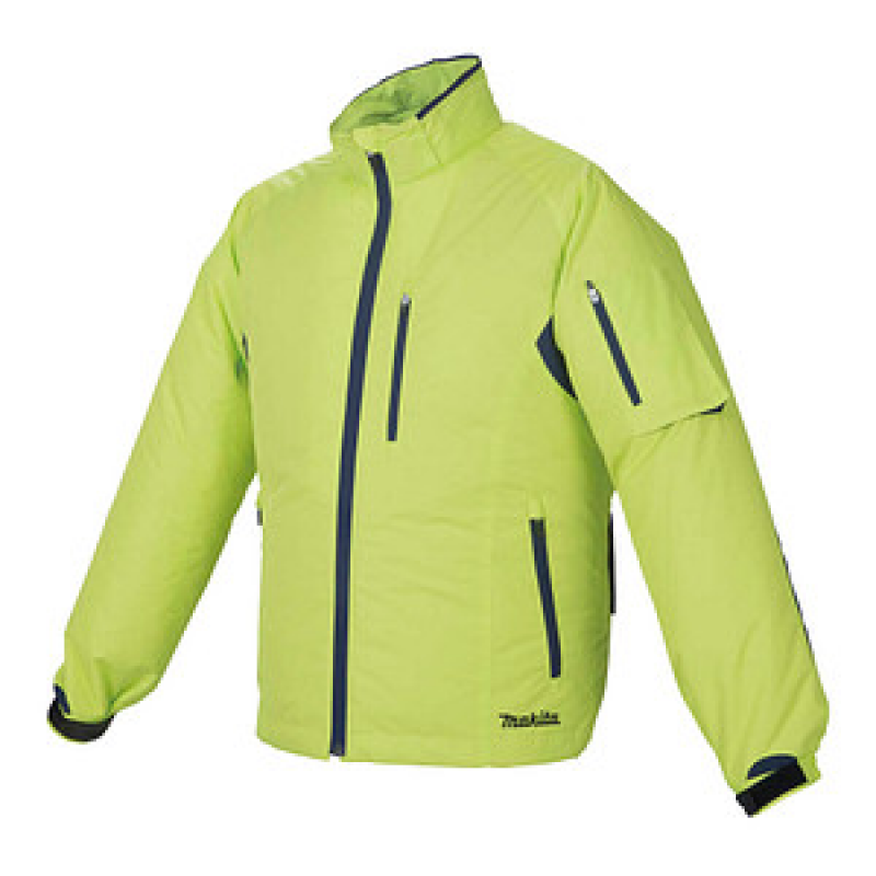 makita unisex Akku-Kühljacke DFJ212ZL neongelb Größe L – Bild 1 von 4