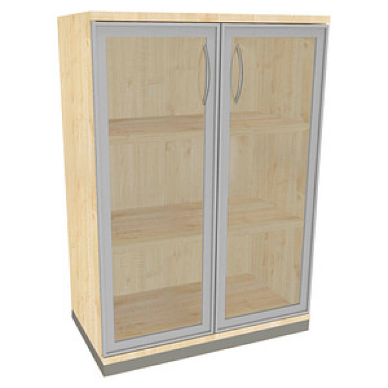 fm Aktenschrank Sidney, 4260267329337 königsahorn, Acrylglas klar 2 Fachböden 80,0 x 44,2 x 113,3 cm – Bild 1 von 2