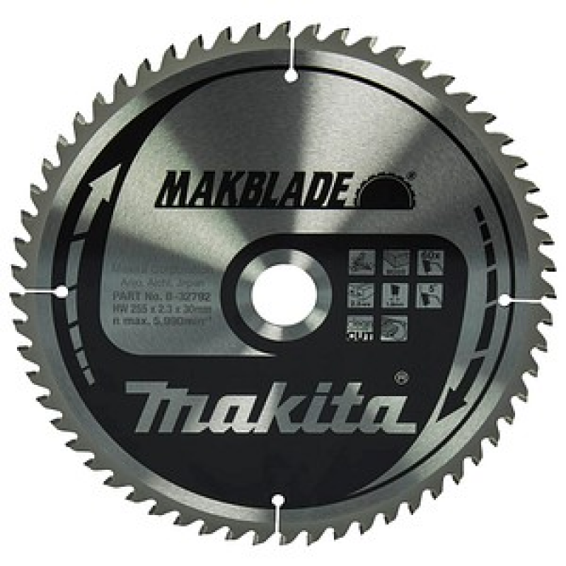 makita B-32792 Kreissägeblatt 255,0 mm, 60 Zähne, 1 St. – Bild 1 von 3