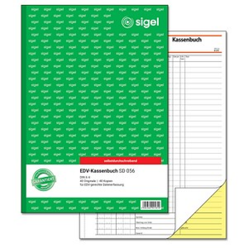 SIGEL Kassenbuch/EDV Formularbuch SD056, 1 St. – Bild 1 von 6