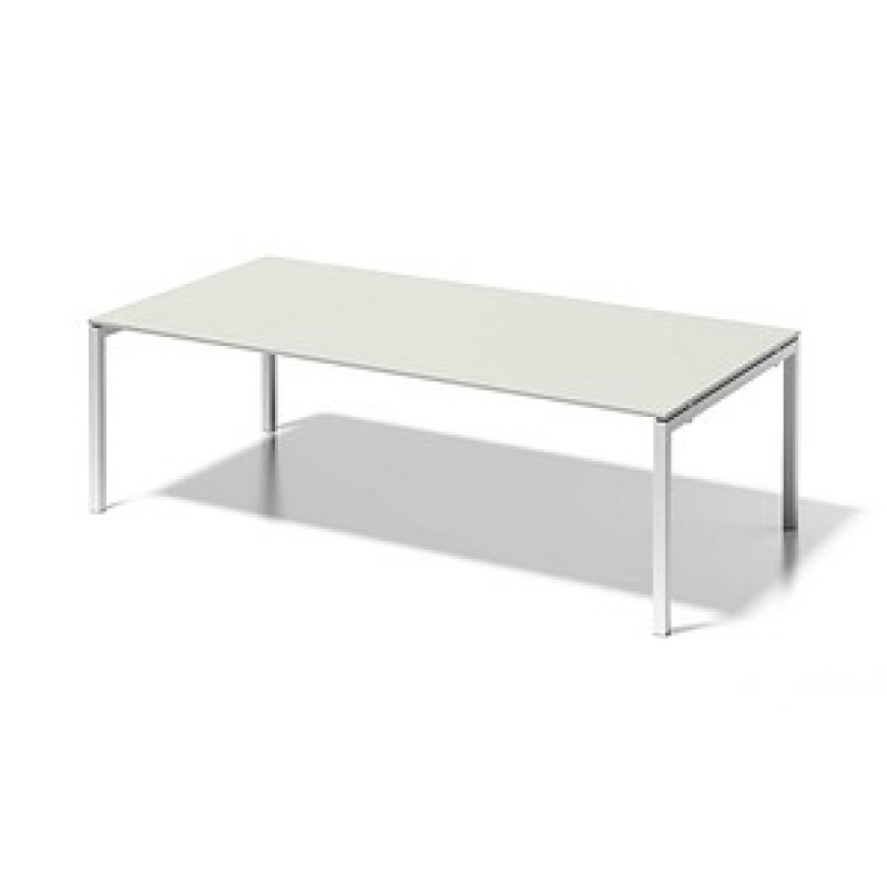 BISLEY Konferenztisch Cito grauweiß, verkehrsweiß rechteckig, 4-Fuß-Gestell weiß, 240,0 x 120,0 x 74,0 cm – Bild 1 von 5
