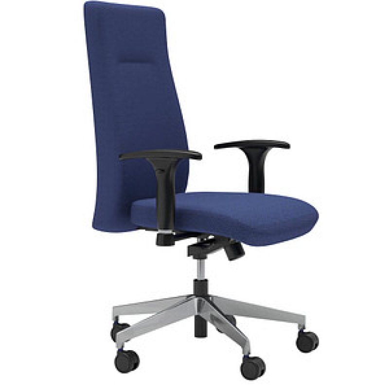 Nowy Styl Bürostuhl Nero Lux Stoff blau, Gestell alu – Bild 1 von 6