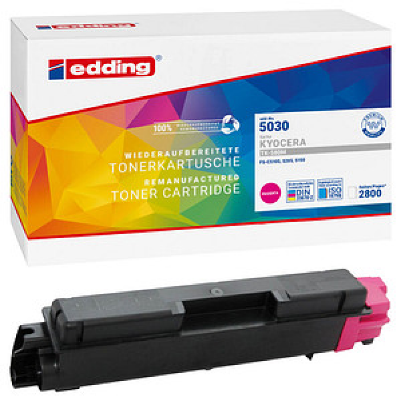 edding EDD-5030 magenta Toner kompatibel zu KYOCERA TK-580M – Bild 1 von 3