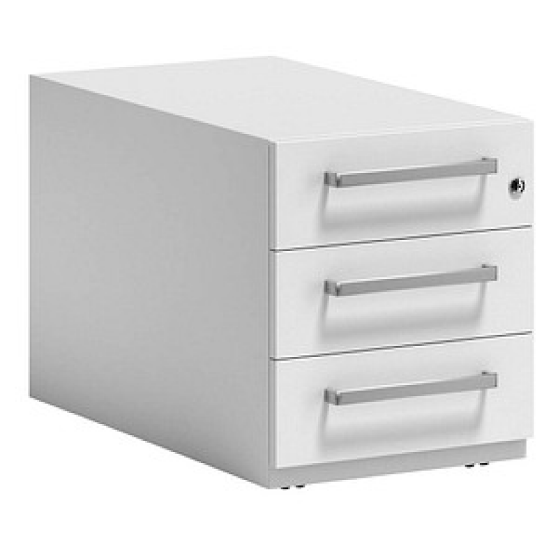 BISLEY Note Rollcontainer verkehrsweiß 3 Auszüge 42,0 x 77,5 x 49,5 cm – Bild 1 von 5