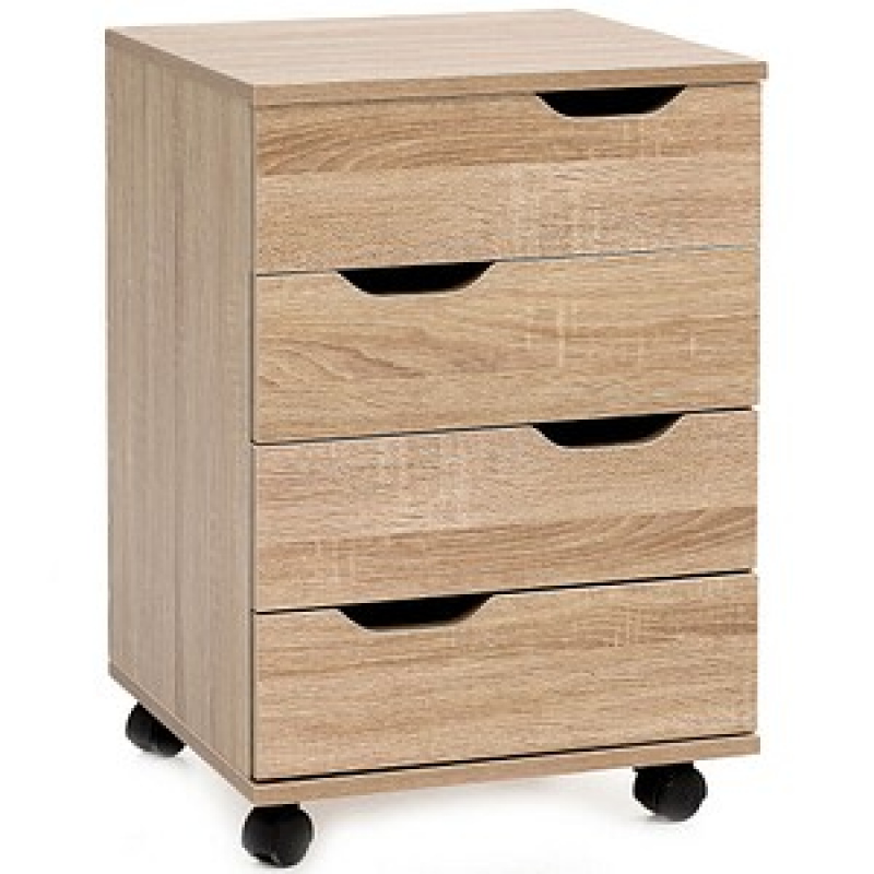 WOHNLING Rollcontainer Sonoma 4 Auszüge 40,0 x 40,0 x 60,0 cm – Bild 1 von 6