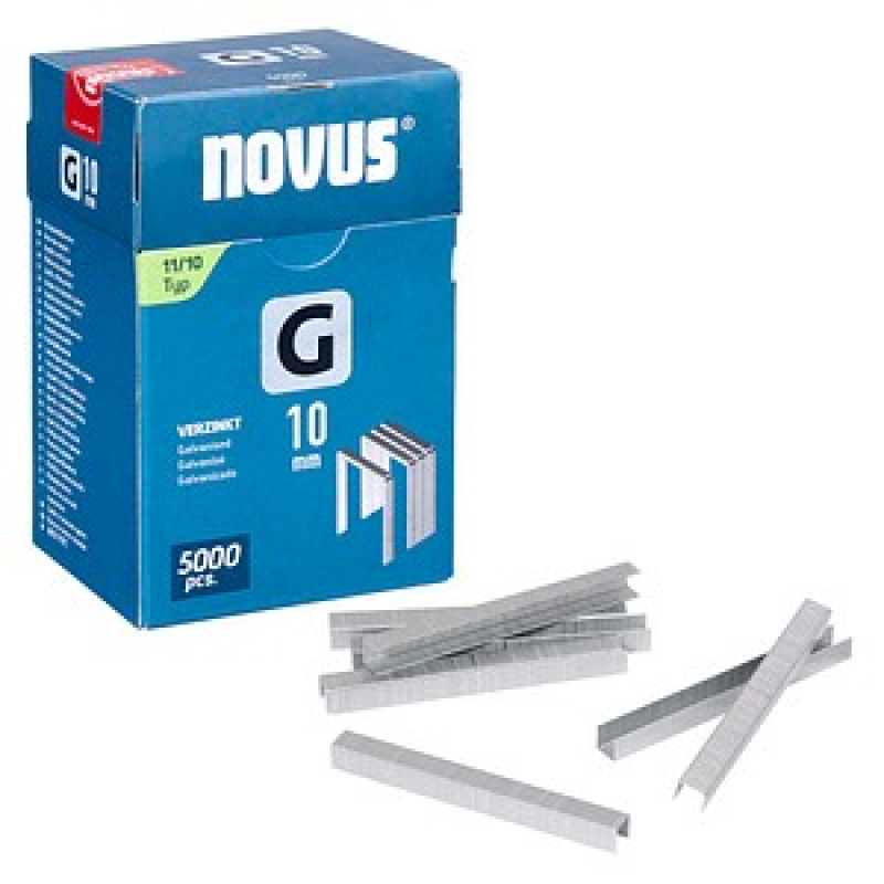 novus Tackerklammern Flachdraht 11/10, 5.000 St. – Bild 1 von 6