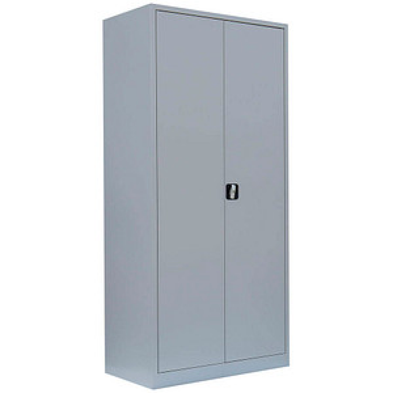LÜLLMANN Stahlschrank 530360 lichtgrau 4 Fachböden 92,5 x 60,0 x 195,0 cm, aufgebaut, 1 St. – Bild 1 von 3