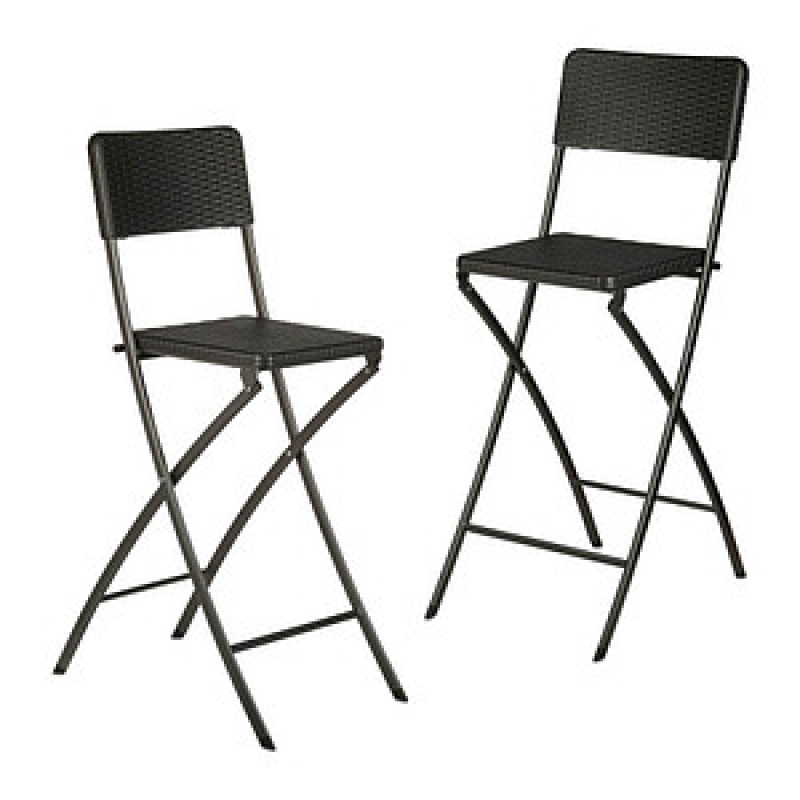 relaxdays Barhocker BASTIAN 10020761_46 schwarz, 2 St. – Bild 1 von 8