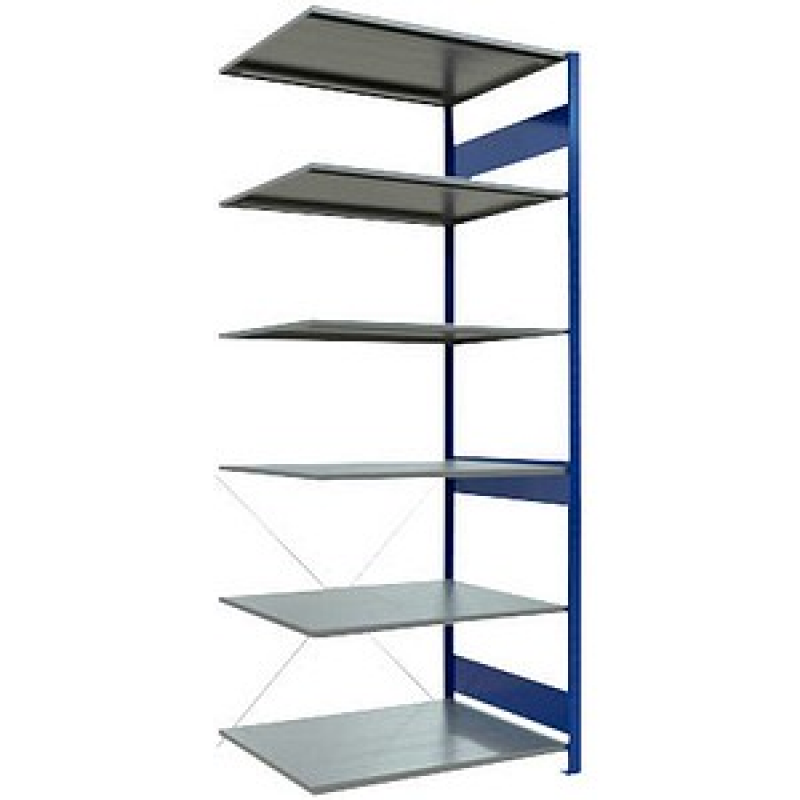 SCHULTE Anbauregal MULTIplus 150 12586-B enzianblau 100,0 x 80,0 x 250,0 cm – Bild 1 von 3