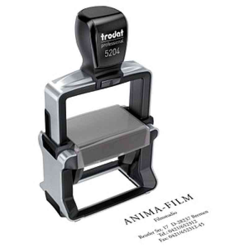 trodat Textstempel, individualisierbar 5204 selbstfärbend schwarz ohne Logo, 1 St. - Nachträglich per Gutschein personalisieren – Bild 1 von 5