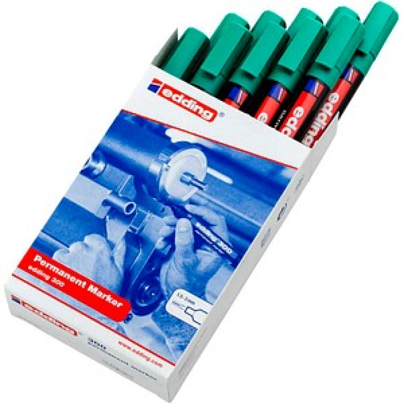 edding 300 Permanentmarker grün 1,5 - 3,0 mm, 10 St. – Bild 1 von 4