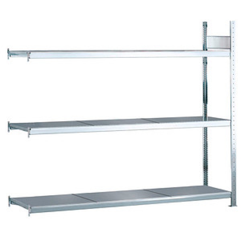 SCHULTE Anbau-Schwerlast-Weitspannregal WS 2000 15527 silber 225,0 x 80,0 x 200,0 cm – Bild 1 von 2