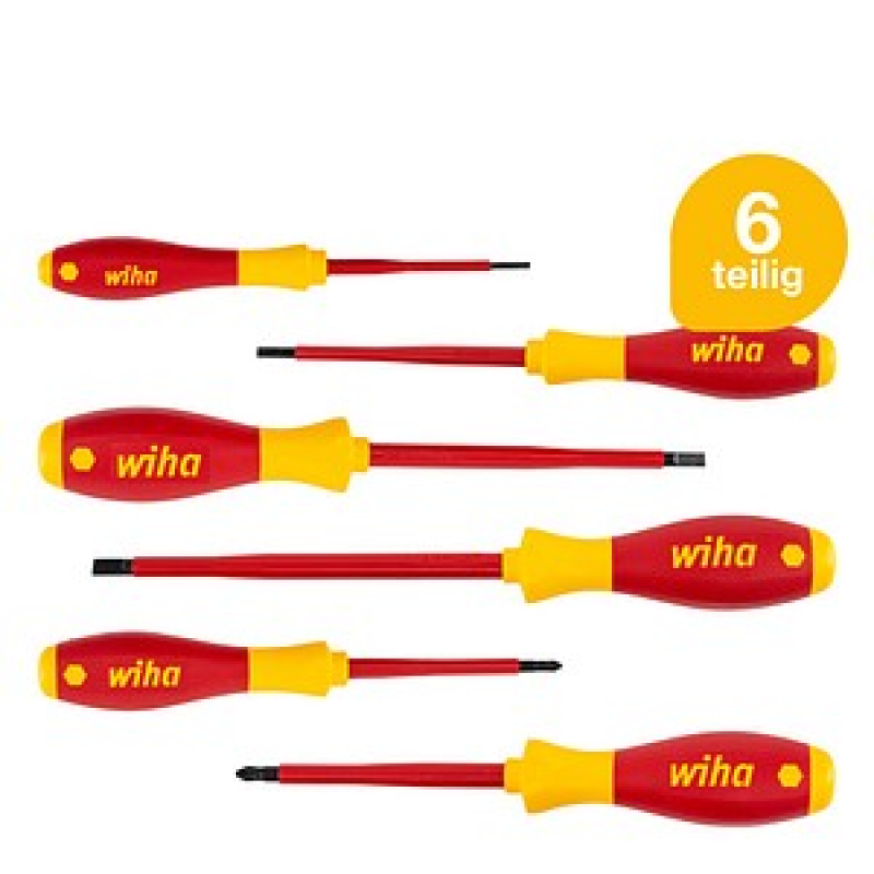 Wiha Schraubendreher-Set SoftFinish® electric SL/PZ 25477 6-tlg. – Bild 1 von 6