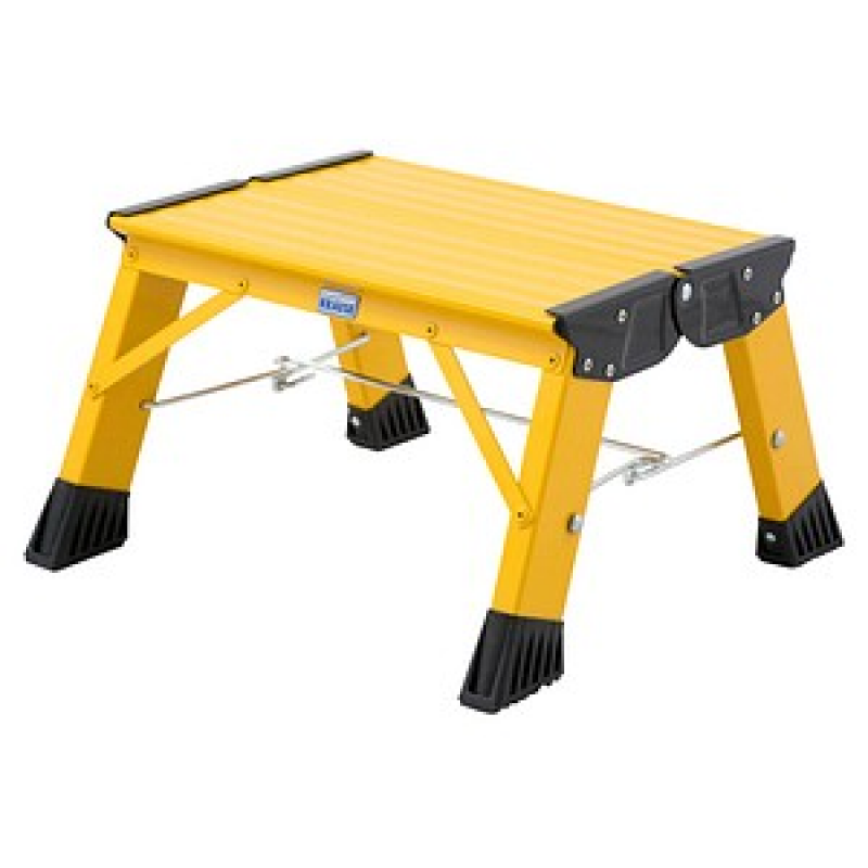 KRAUSE Klapptritt MONTO Treppy Plusline gelb 1 Stufe, H: 20,0 cm – Bild 1 von 4