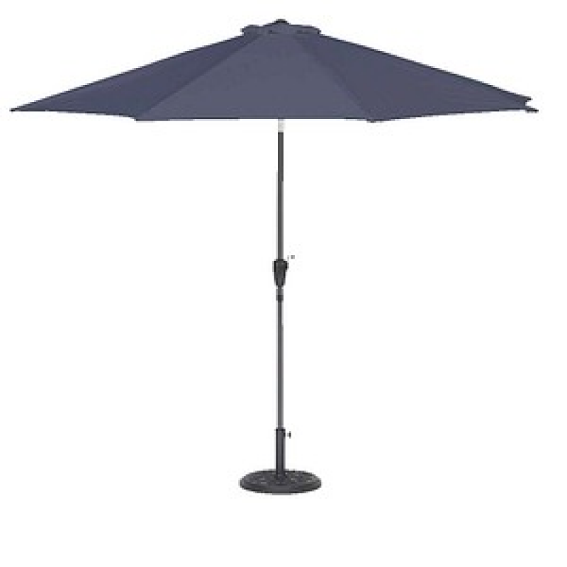 relaxdays Sonnenschirm rund, anthrazit neigbar Ø 300,0 cm, 1 St. – Bild 1 von 8