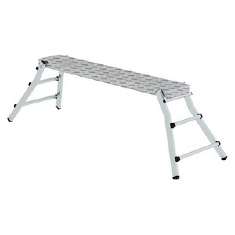 MUNK Arbeitsplattform 30409 klappbar silber 6 Sprossen 174,0 x 29,0 cm – Bild 1 von 4