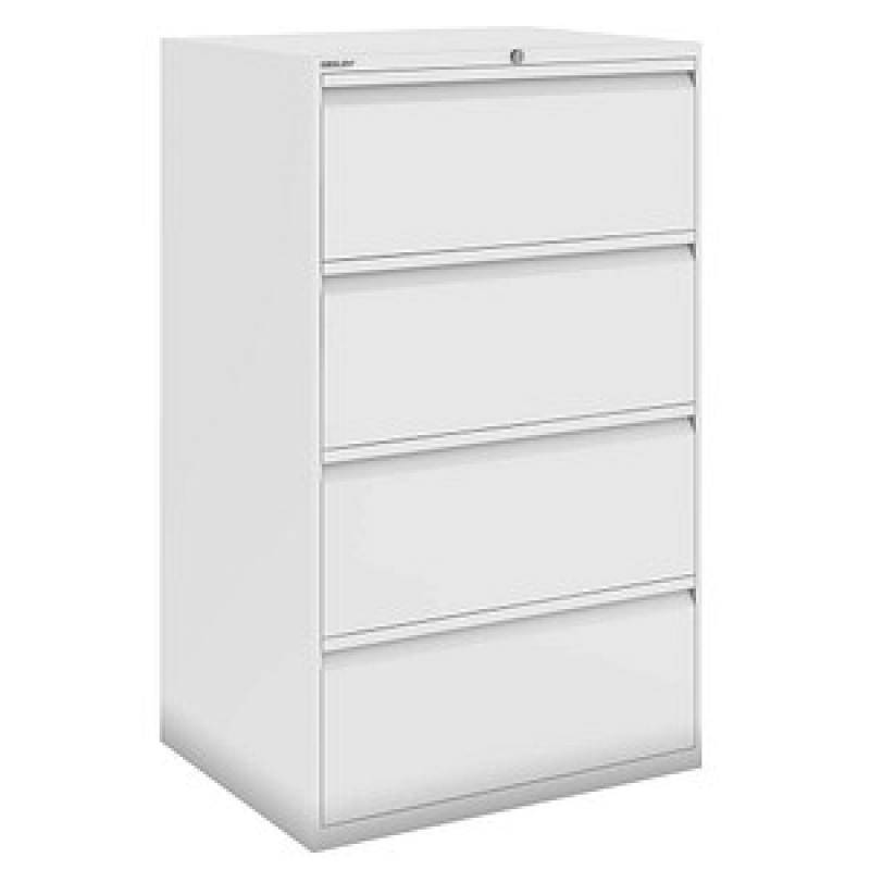 BISLEY DF3 Hängeregistraturschrank reinweiß 4 Schubladen 80,0 x 62,2 x 132,1 cm, 1 St. – Bild 1 von 3