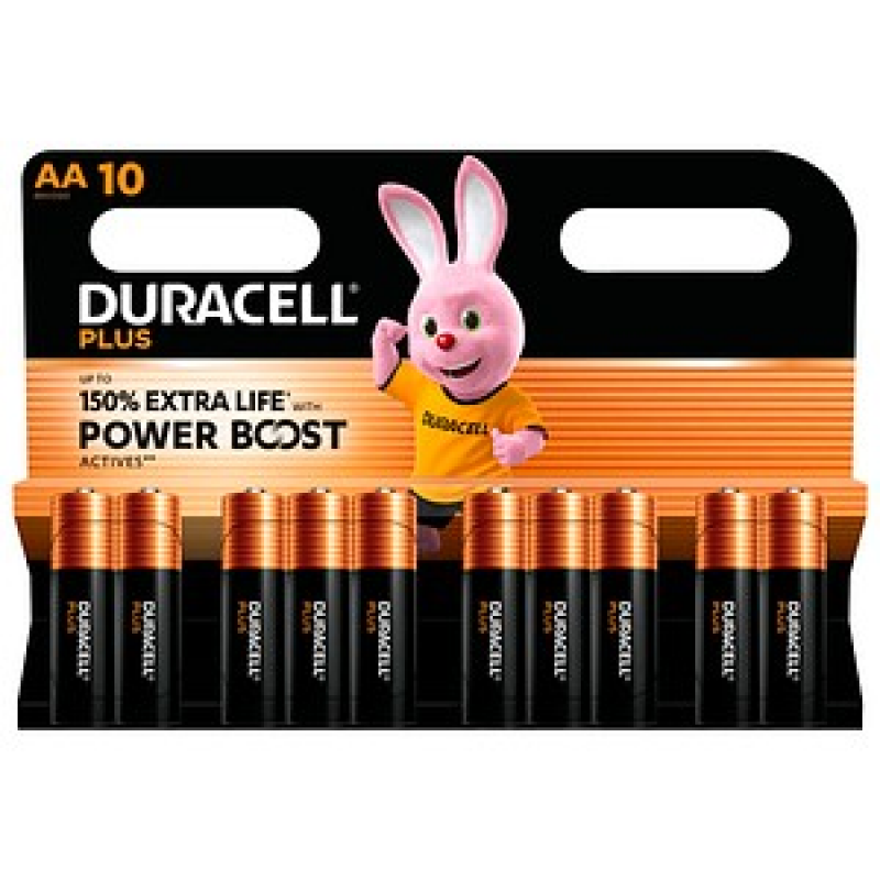 DURACELL Batterien PLUS Alkali-Mangan Mignon AA 1,5 V, 10 St. – Bild 1 von 3