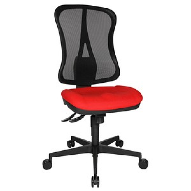 Topstar Bürostuhl Head Point SY, HE200 G21 Stoff rot, Gestell schwarz – Bild 1 von 5
