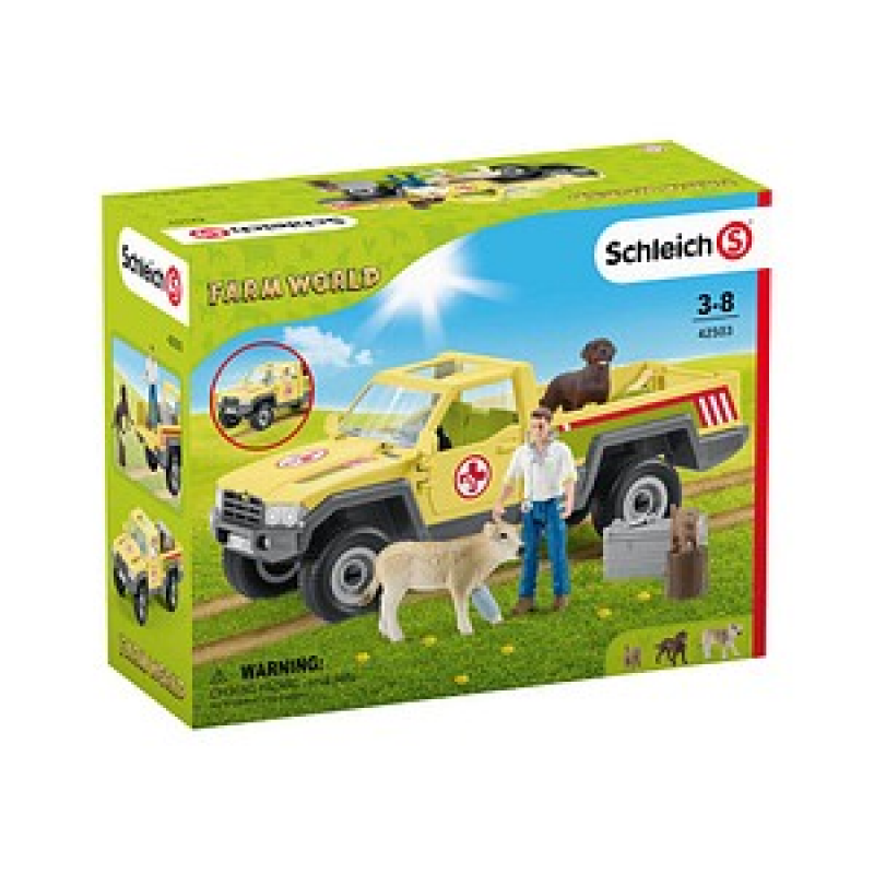 Schleich® Farm World 42503 Tierarztbesuch auf dem Bauernhof Spielfiguren-Set – Bild 1 von 11