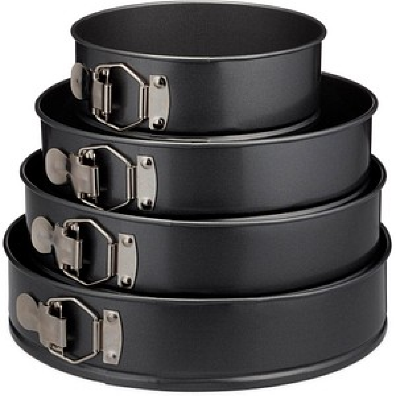 relaxdays Springformen-Set Ø 18,0/24,0/26,0/28,0 cm, 1 Set – Bild 1 von 6