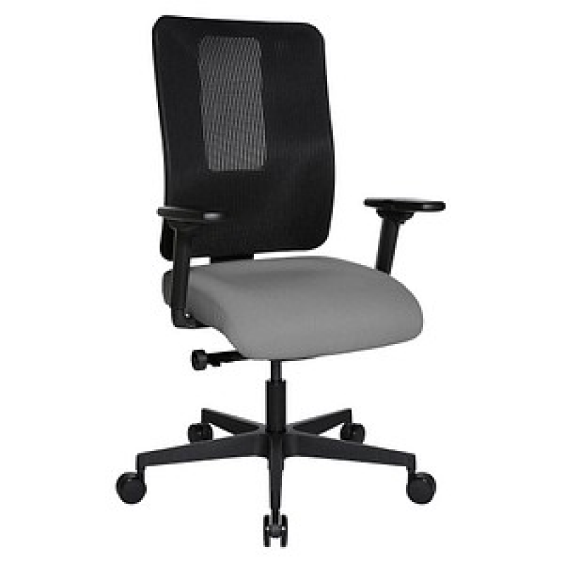 Topstar Bürostuhl Sitness Open X (N) Deluxe mit Schiebesitz, OX30WTW2 T230 Stoff grau, Gestell schwarz – Bild 1 von 8