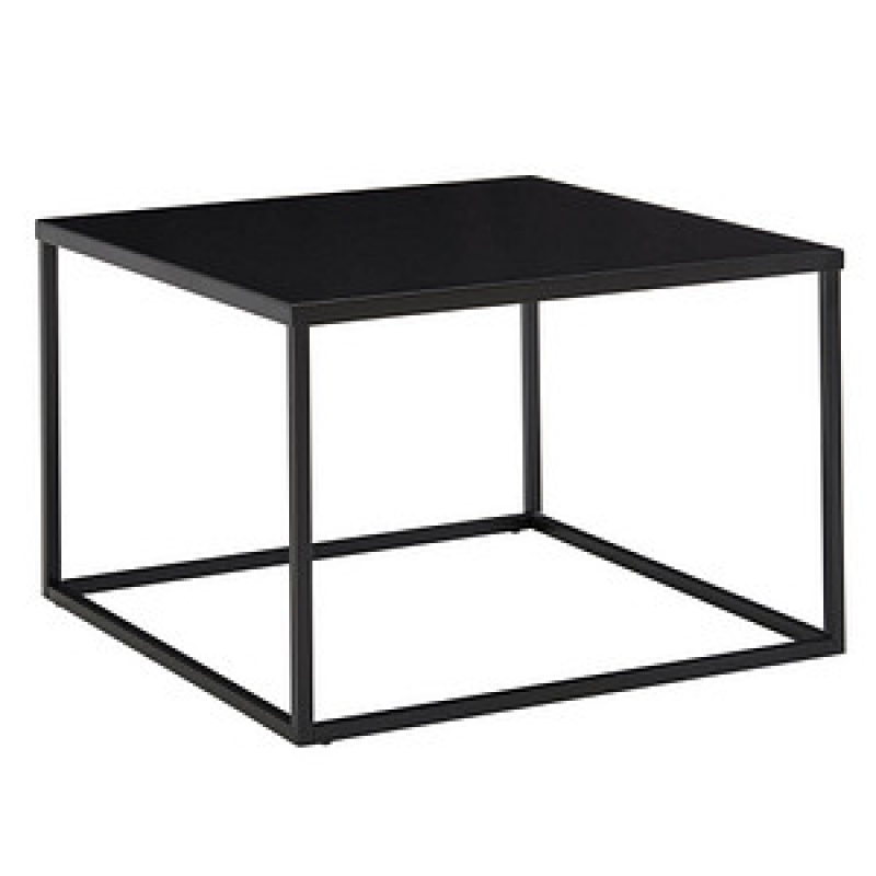 WOHNLING Couchtisch quadratisch Stahl schwarz 60,0 x 60,0 x 40,0 cm, 1 St. – Bild 1 von 5