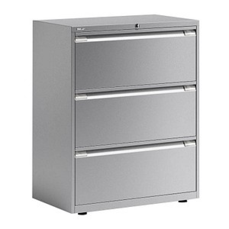 BISLEY Essentials Hängeregistraturschrank silber 3 Schubladen 80,0 x 47,0 x 100,0 cm, 1 St. – Bild 1 von 4