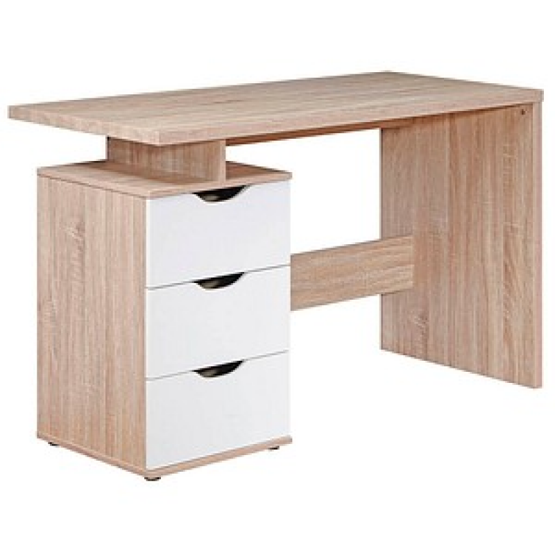 WOHNLING Schreibtisch sonoma-eiche rechteckig, C-Fuß-Gestell eiche 120,0 x 53,0 cm – Bild 1 von 10