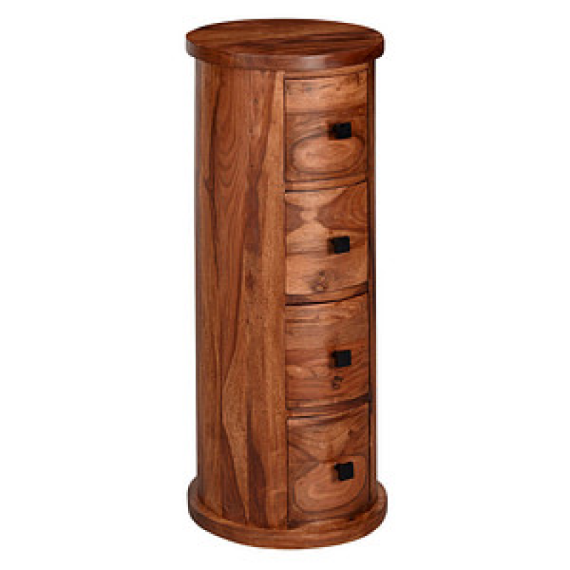 WOHNLING Kommode, WL6.148 sheesham 35,0 x 35,0 x 85,0 cm, 1 St. – Bild 1 von 6