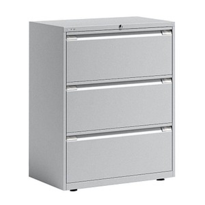 BISLEY Essentials Hängeregistraturschrank lichtgrau 3 Schubladen 80,0 x 47,0 x 100,0 cm, 1 St. – Bild 1 von 4