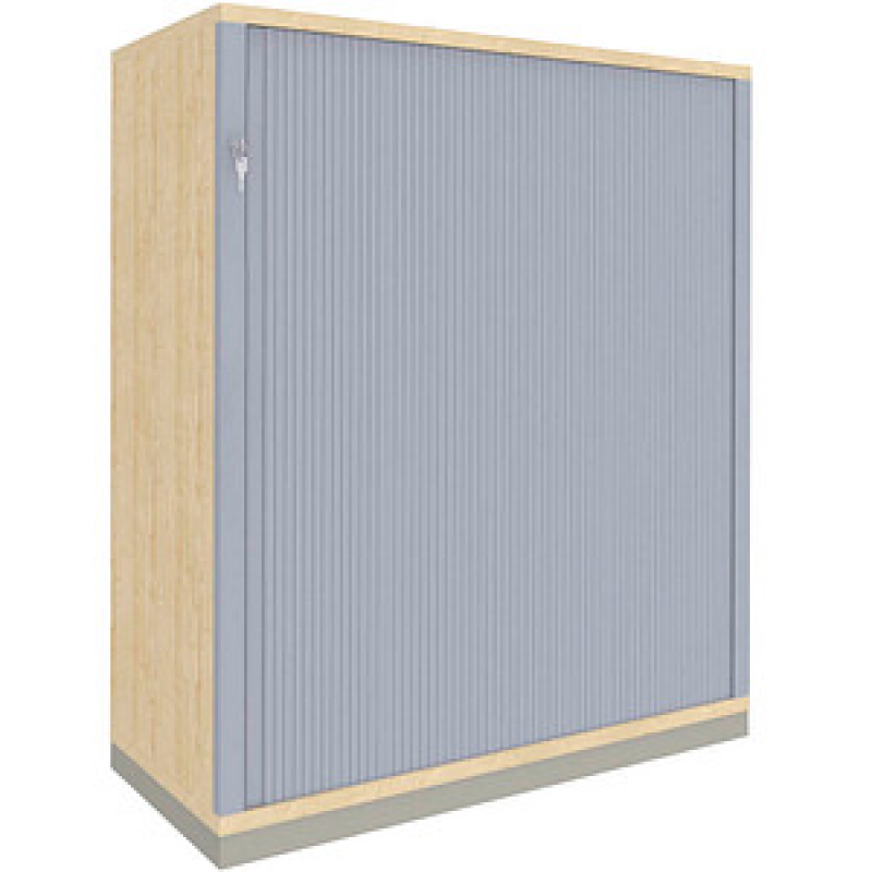 fm Sidney Rollladenschrank silber, königsahorn 2 Fachböden 80,0 x 44,2 x 113,3 cm – Bild 1 von 2