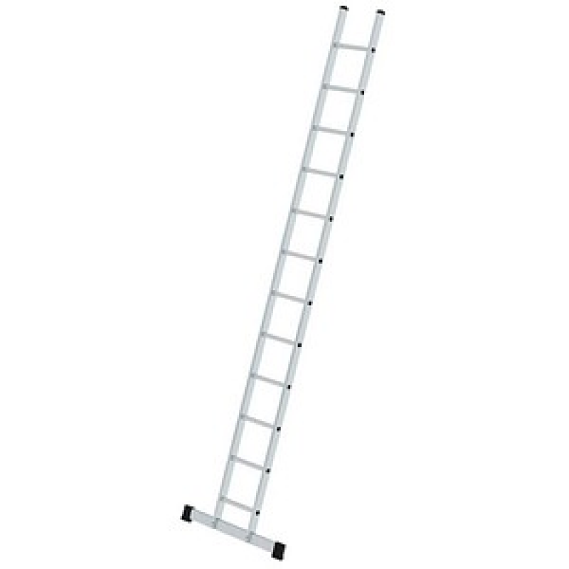 MUNK Anlegeleiter 11412 silber 12 Sprossen, H: 360,0 cm – Bild 1 von 2