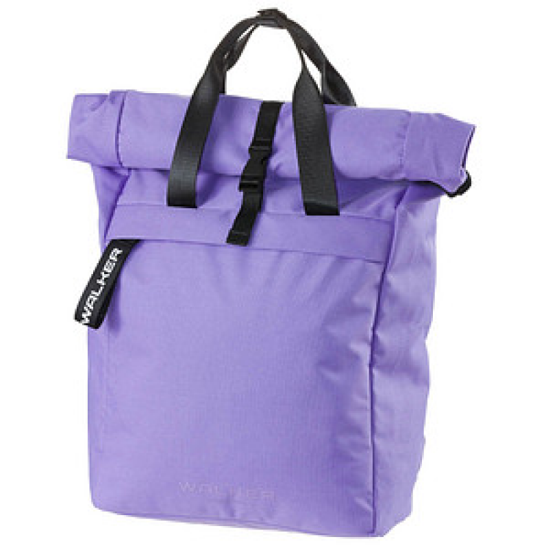 Walker Schulrucksack Roll Top Kunstfaser lavender