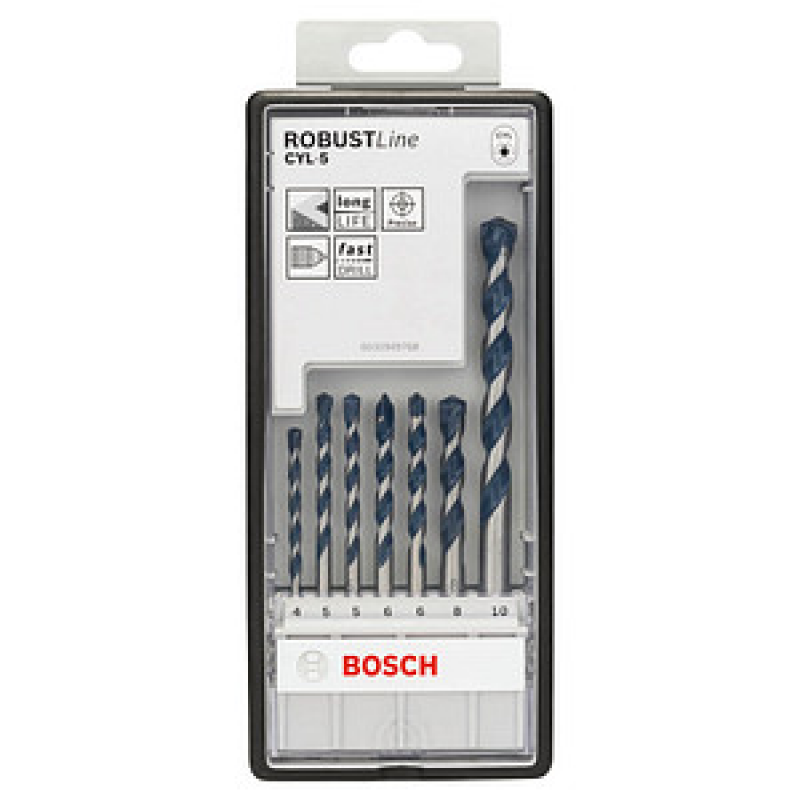 AKTION: BOSCH Betonbohrer-Set Robust Line CYL-5, 7-teilig mit Prämie nach Registrierung – Bild 1 von 2