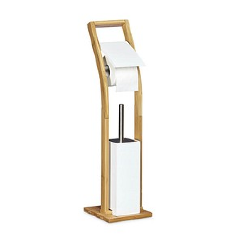 relaxdays WC-Garnitur braun Stein, 1 St. – Bild 1 von 8