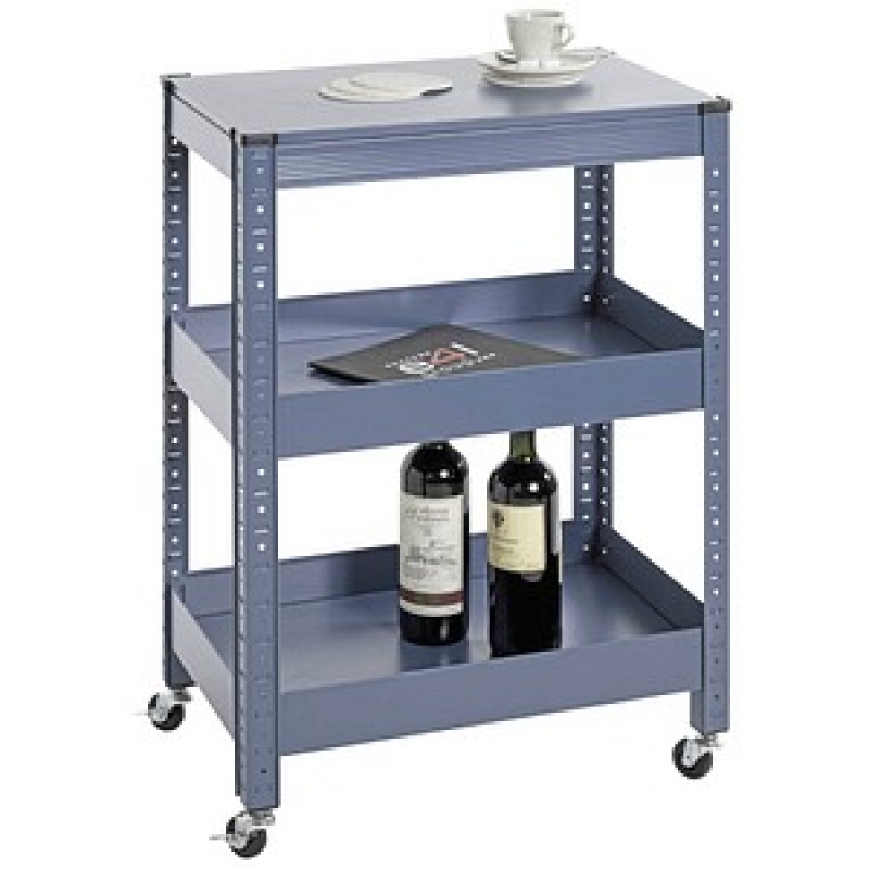 HAKU Möbel Servierwagen blau 50,0 x 32,0 x 75,0 cm – Bild 1 von 6